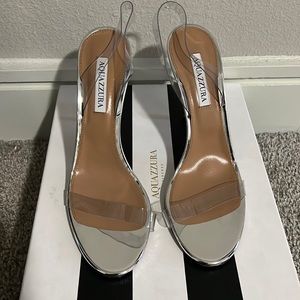 Aquazzura So Nude Plexi Sandal 15